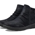 Clarks | Black Suede Caroline Derby Ankle Boots Photo 8