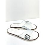 Jessica Simpson Sandals Size 8.5 Open Toe Clear Slides With Buckle Detail Photo 2