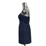 AUW Daisy Floral Milkmaid Mini Dress Blue Coquette Cottagecore Preppy Coastal L Size L Photo 3