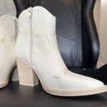 Altar'd State Alter’d State Cream Ankle Cowboy Boots  Photo 3