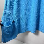 Ali Miles Tunic Womens XL Blue Textured Top Dress Artsy Lagenlook Unique… Photo 4