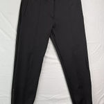 Betabrand Pants Womens Large Petite Black Ankle Zip Ponte Center Seam Slim Leg Photo 0
