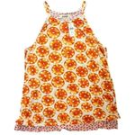 Anthropologie NWT Porridge M Citrus Orange Swing Tank Top Tunic Stretch Knit Photo 0
