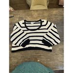 Apiece Apart SARI CROCHET Cropped Sweater Size 2X XXL Nautical Photo 3