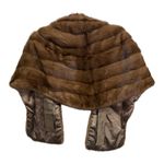 Vintage The May Company Cleveland Mink Real Fur Brown Shawl One Size Old Money Size M Photo 3