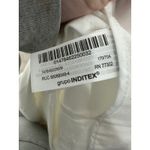 ZARA White High Waisted Dress Pants Trousers Size Medium Straight Leg Career Photo 7