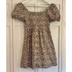 Jessica Simpson  floral puff sleeve tie bust mini dress small Photo 6
