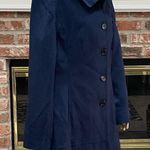 Max New York πHPπ Vintage blue coat w/ black croc-print collar / 12 / EUC Photo 3