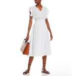 Rails New!  lona Linen-Blend Midi-Dress
White Sz Small‎ $228 Photo 2