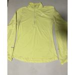 Nike  Running Dri Fit Element Shirt Womens M Long Sleeve Volt 1/4 Zip Pullover Photo 2