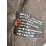 East 5th  Leather Blazer‎ Jacket Brown Button Front Career Office Large Photo 3