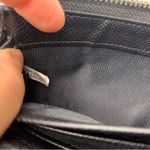 Coach  Black Gray Canvas SLIM ZIP WALLET IN SIGNATURE Photo 6