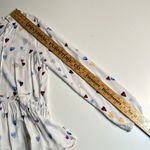 Velvet & Heart Long sleeve Blouse w/ Heart Design in white sz Sm Photo 7