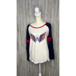 NWT NHL Washington Capitals Women's Large Raglan Long Sleeve T Photo 1