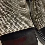 Nicole Miller Womens Shoes Sz 12 Black Tikki Jelly Sandals Bejeweled Bling Photo 7