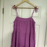 American Eagle Purple Tiered Midi Dress Size XL Photo 2