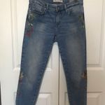 Mavi Jeans CO Adriana Ankle embroidered Blue Size 27 Photo 3
