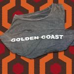 Brandy Melville x John Galt California ☀️ Graphic Distressed LS Crop Top Photo 3