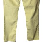 Silver Jeans Suki Capri Womens Pale Yellow Denim Pants Pockets 26 L4016SCLW13 Photo 5