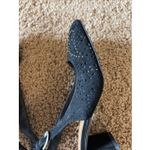 Lucky Brand LK-JOCINA 2 Classic Black Suede Leather Laser Cut Slingback Shoes 6 Photo 10