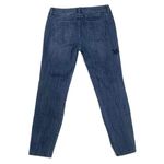 Elle Women's Retro Blue Floral Embroidery Classic Medium Wash Jeans Size 8 Photo 5