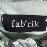 fab'rik Mint green and pink mock neck tropical print mini dress size small Photo 3