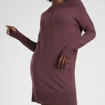 Athleta Burgundy Studio Barre 2.0 sweatshirt dress size X small Photo 0