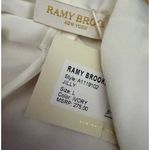 Ramy Brook Blouse Size L ivory Jilly Tank Top Silky Old Money $275 NWT Photo 2