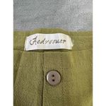 Aedvooer Olive Green Linen Blend Button Photo 3