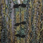 Vintage Valenti Sheer Ornate Filagree Jacket / Cover Up Size M Green Size M Photo 4