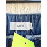 Bermuda Closed Elastic Waistband Laila Pull On Shorts Denim Blue Women's Large Photo 4