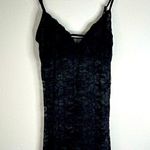 Black Sheer Lace Slip Dress Photo 1