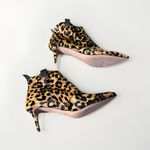Veronica Beard $600  LEXI LEOPARD PRINT CALFHAIR BOOTIE POINTY‎ 9.5 (MD12) Photo 9
