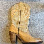 Frye Tan Leather Heeled Boots 7.5 Photo 4