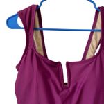 Shade & Shore NEW Full Coverage One Piece Swimsuit Size Small Purple Photo 2
