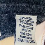 Cousin Johnny grey wool sweater with black beading and embroidery. Size S. EUC. Gray Photo 8