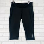 Reebok  Ragnar Training Capri Crop‎ Leggings Athletic Teal REVERSIBLE Large Photo 4