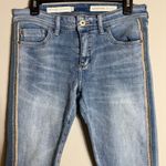 Pilcro Anthropologie Slim Boyfriend Distressed Jeans Women's 26 Blue Side Stripe Photo 4