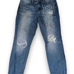 Project Runway Distressed Pearl Detail Boyfriend Jeans Photo 2