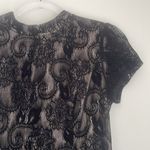 Cynthia Steffe  Black Velvet Lace Dress Photo 1