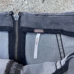 Free People  black denim mini skirt sz 0 Photo 4