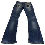 Big star  Jeans Womens 25R Blue Liv Boot Medium Wash Distressed Flare Leg Y2K Photo 1
