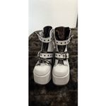 Demonia Pleaser  5" Chunky Heel  Lace Up Ankle Boots Women Shoes Camel 8 Photo 1