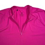 Adidas  Womens Ultimate365 Golf Shirt Long Sleeve Quarter Zip Workout Pink 2XL Photo 2