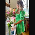 Beginning Boutique  Rubi Green Babydoll Mini Dress 2 Photo 1