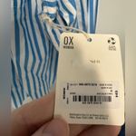 a.n.a  Blue & White Stripped Oversized Button Up NWT Size 0X Photo 1