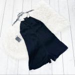 Wilfred‎ Women's Free Black Julee Ribbed Racer Back Romper Size Small NEW Photo 2