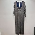 Torrid Gold Glitter Black long Sleeve Wide Leg Stretch Knit Jumpsuit Size 20 Photo 5