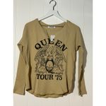 Daydreamer  New Queen Thermal XS Khaki Taupe Long Sleeve Top Photo 1