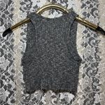 Kimchi Blue Urban outfitters Kimchi black Gray Knit Crop Top keyhole bow knot like new small Photo 4